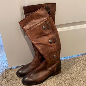 Tall brown boots